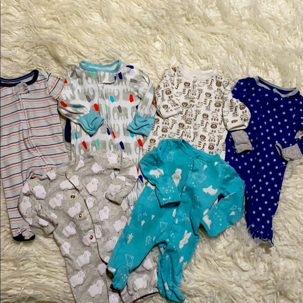 Newborn bundle baby boy sleepers